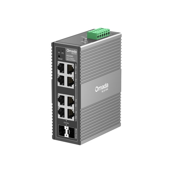 TP-Link IES208G Omada 8-Port Gigabit Industrial Easy Managed Switch ,  2Ã— GE SFP/RJ45, 6Ã— GE RJ45