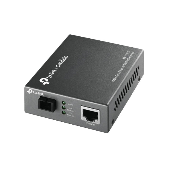 (E)(CH)TP-Link MC112CS Media Converter SC WDM Monomodo Simplex 10/100Mbps RJ45 to 100M single-mode SC fiber Tx:1310nm Rx:1550nm up to 20km