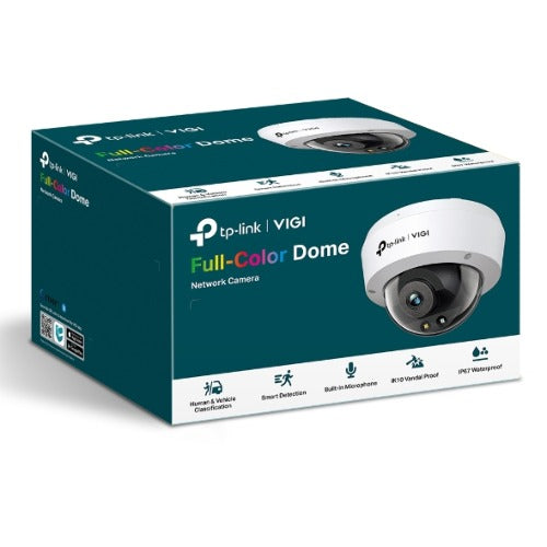 TP-Link VIGI 5MP C250(4mm) Full-Colour Dome Network Camera, 4mm Lems, Smart Detection 3YW