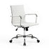 Artiss Office Chair Conference Chairs PU Leather Mid Back White