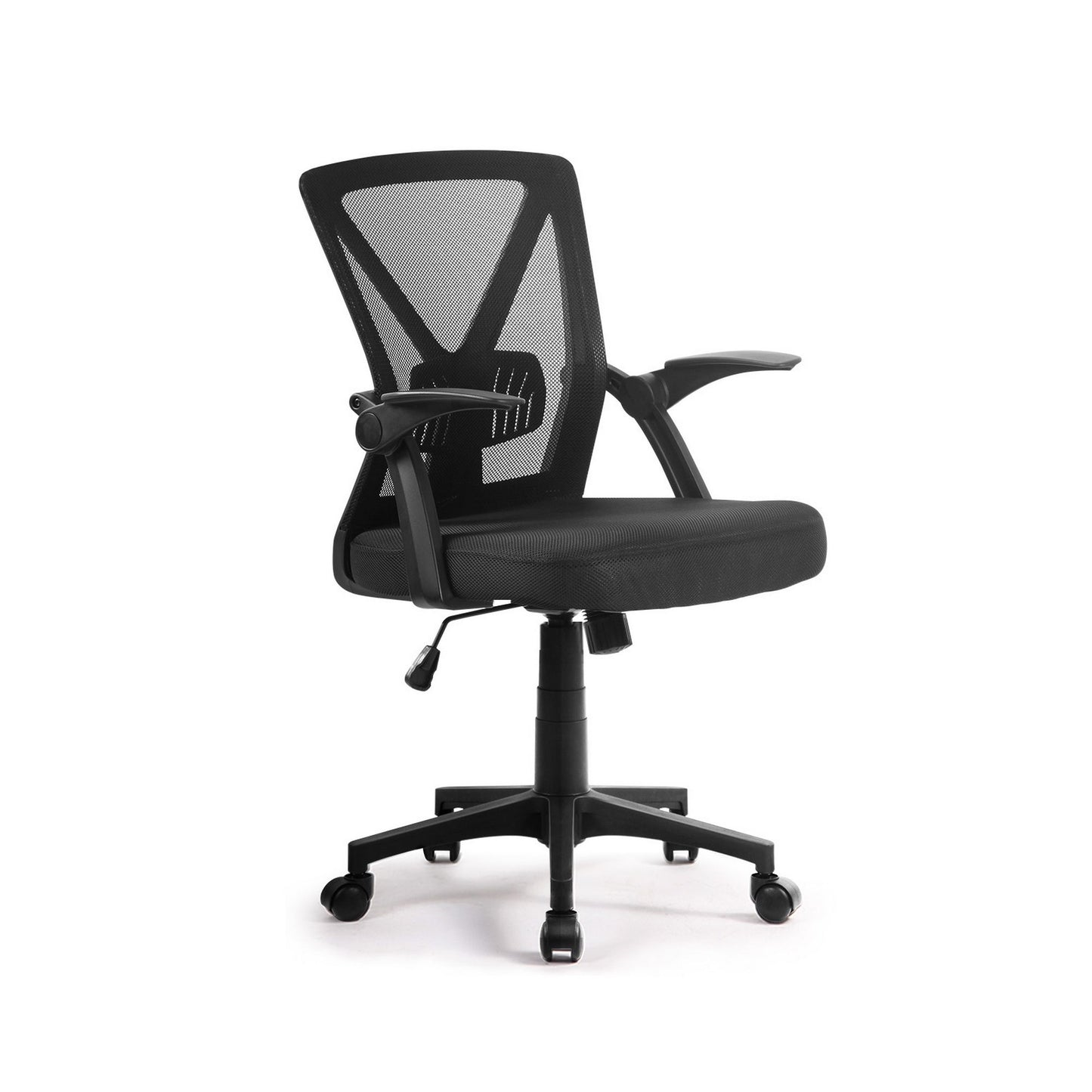 Artiss Mesh Office Chair Mid Back Black