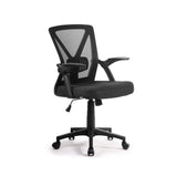 Artiss Mesh Office Chair Mid Back Black