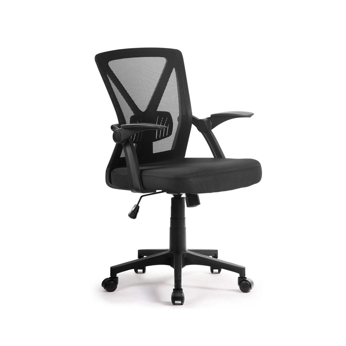 Artiss Mesh Office Chair Mid Back Black