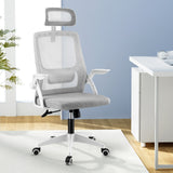 Artiss Ergonomic Office Chair Computer Desk Chairs Headrest Adjustable Grey