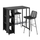 Gardeon Outdoor Bar Set Patio Furniture Dining Chairs Table and Chairs Wicker 