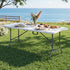 Gardeon 7PCS Outdoor Bar Set Stools Dining Chairs Table Patio Steel Bistro Set Black
