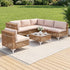 Gardeon 6 Seater Outdoor Sofa Set 7PCS Table Chair Set Garden Rattan Patio Furniture
