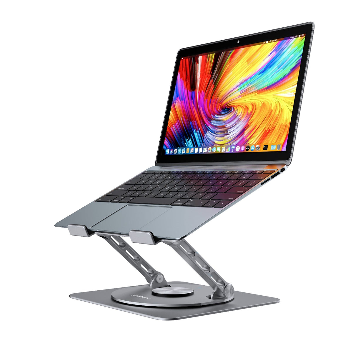 mbeatÂ® Stage S7 Rotating and Height-Adjustable Laptop Stand - Space Grey Material: Aluminium alloy Package Weight: 1.07kg