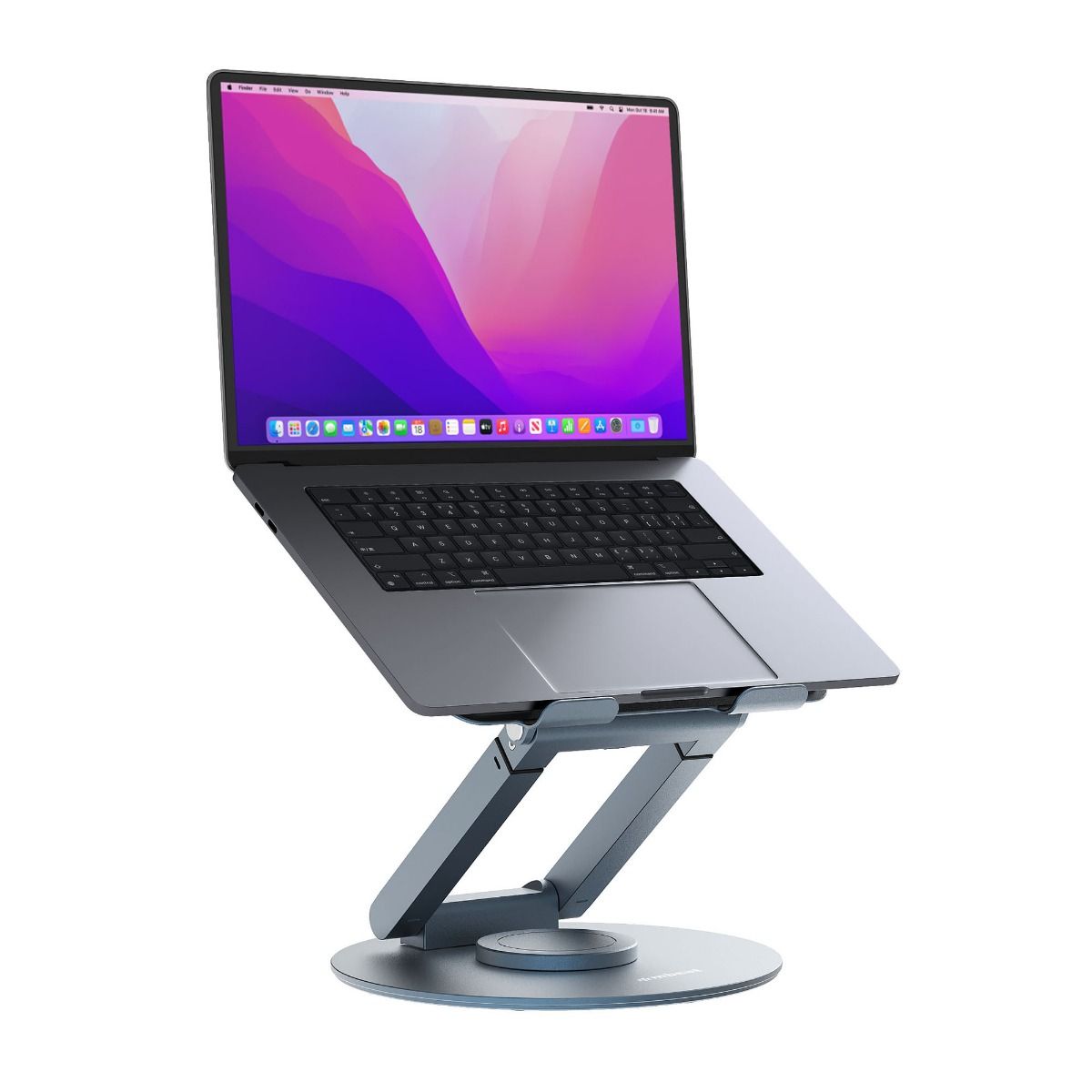 mbeatÂ® Stage S9 Rotating Laptop Stand with Telescopic Height Adjustment Material: Aluminium Alloy Device Weight: Max. 20kg otation Angles: 360Â°