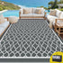 Gardeon Outdoor Rugs 274x366cm Large Carpet Reversible Area Mat PP Dual-Sided Patio Rug