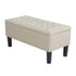Artiss Storage Ottoman Blanket Box 96cm Linen Taupe