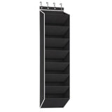 Artiss Over Door Shoe Organiser Storage 8-Tier Pantry Hanger Rack Fabric Black