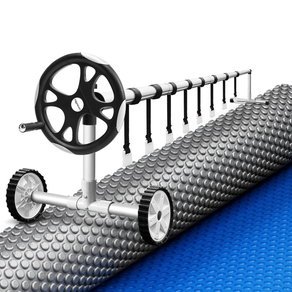 Aqua Buddy Pool Cover 600 Micron Solar Heat Blanket LDPE 10.5x4.2m w/ 5.55m Roller