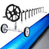 Aquabuddy Pool Cover 9.5x5m 400 Micron Swimming Pool Solar Blanket 5.5m Roller
