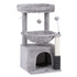 i.Pet Cat Tree Tower 82cm Scratching Post Furniture Scratcher House Light Grey