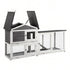 i.Pet Chicken Coop Rabbit Hutch Extra Large Wooden Run Cage House With Run Cage