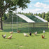 i.Pet Chicken Coop Cage 3x8x2m Galvanised Steel
