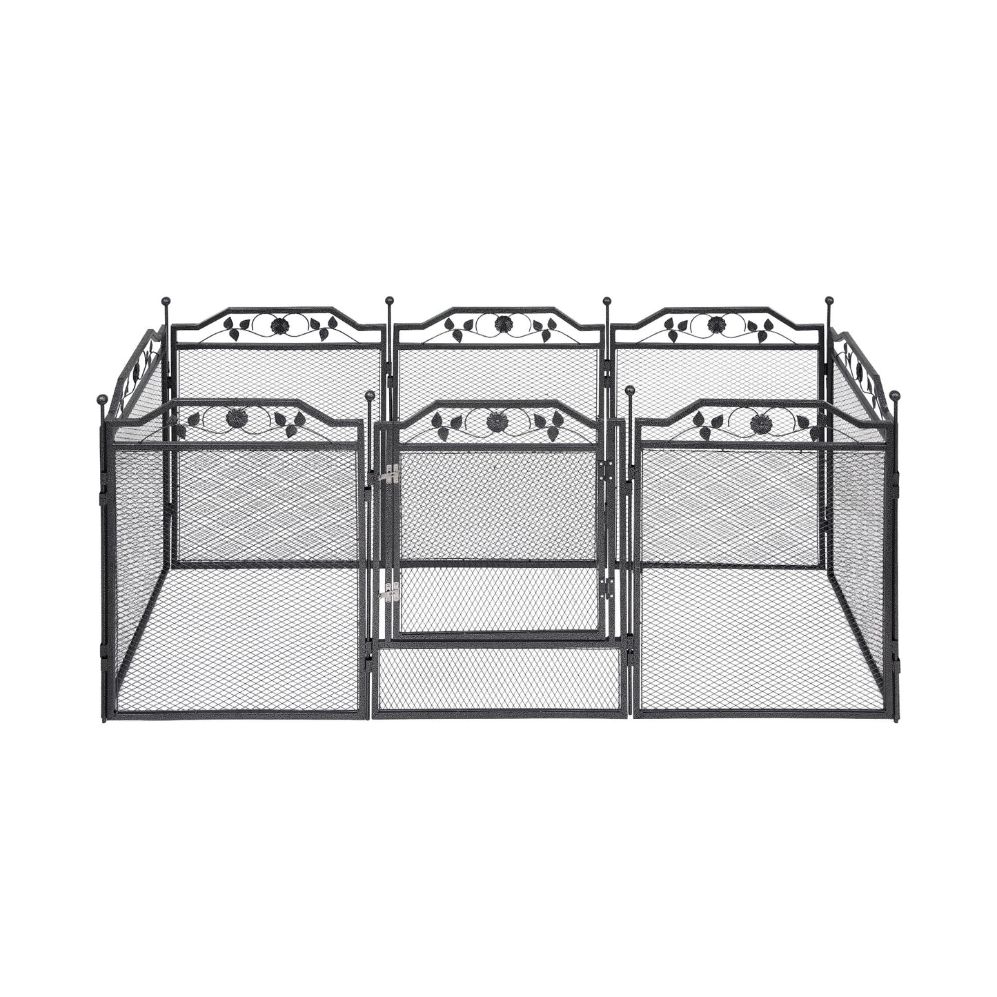 i.Pet Pet Dog Playpen Heavy-Duty Enclosure Multi-Configuration Indoor Outdoor Black