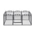 i.Pet Pet Dog Playpen Heavy-Duty Enclosure Multi-Configuration Indoor Outdoor Black