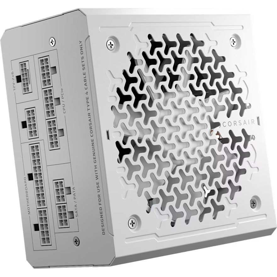 Corsair RMe Seriesâ„¢ RM1000e - Fully Modular Low-Noise ATX Power Supply - White (AU), Cybenetics Gold, ATX12V 3.1, 2x PATA, 2x EPS, 6x SATA, 3x PCIe