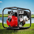 Giantz Petrol Water Pump 7HP Max, 2" High Flow 4-Stroke Engine Transfer Fire Fighting Pumps Rain Tank Oil Irrigation Garden Farm Pond Outdoor Irrigations, w Hose Fittings Inlet Filter Rubber Feet Red