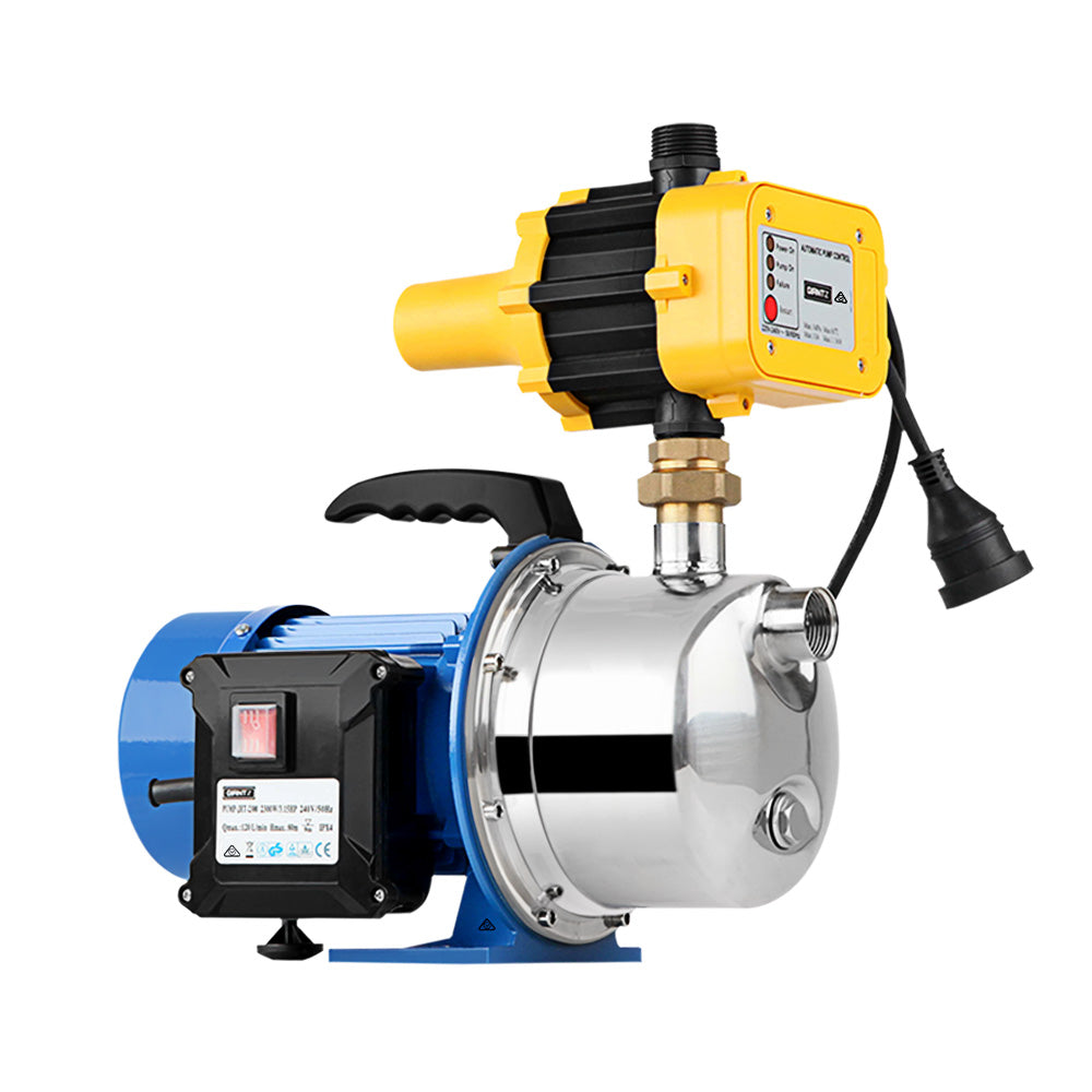 Giantz Garden Water Pump Jet High Pressure Controller Stage Irrigation Max. 4600L/H