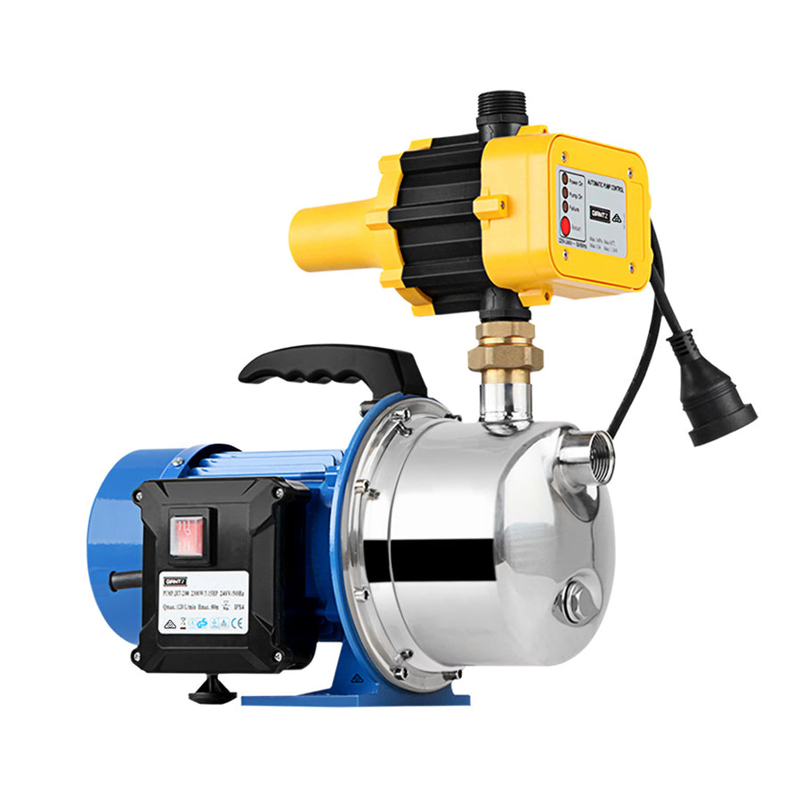 Giantz Garden Water Pump Jet High Pressure Controller Stage Irrigation Max. 4600L/H