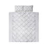 Giselle Bedding Quilt Cover Set Diamond Grey Super King