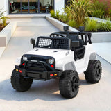 Rigo Kids Electric Ride On Car Jeep Toy Cars Remote 12V White