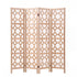 Artiss 4 Panel Room Divider Folding Privacy Screen Wooden Partition Geometric Freestanding Separator Natural 170cm