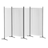 Artiss 4 Panel Room Divider Screen 345x180cm Fabric White