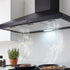Devanti 900mm Range Hood 90cm Rangehood Black