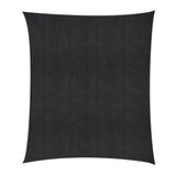 Instahut Sun Shade Sail Cloth 98% UV Block Outdoor Canopy Rectangle 5X6M Black