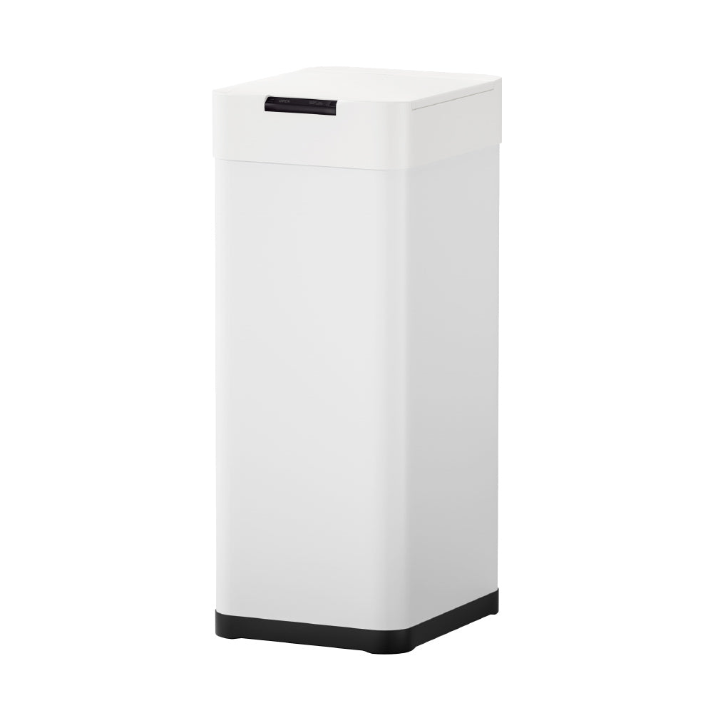 Devanti 50L Sensor Bin Motion Rubbish Bins Kitchen Automatic Trash Can White