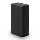 Devanti Rubbish Bin 70L Automatic Sensor Kitchen Bin, Slim Smart Garbage Can Touchless Rectangular with Liner Holder, Fully Closed Lid for Bedroom, Bathroom, Living Room, Black
