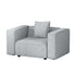 Artiss Modular Sofa Chaise Set 1-Seater Grey