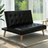 Artiss Sofa Bed Couch 1 Seater Lounge Fabric Black