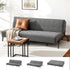 Artiss Sofa Bed, 1.9m 3-Seater Soft Innerspring Adjustable Couch Futon Chair for Apartment Dorm Living Room Office Study Bedroom, Grey