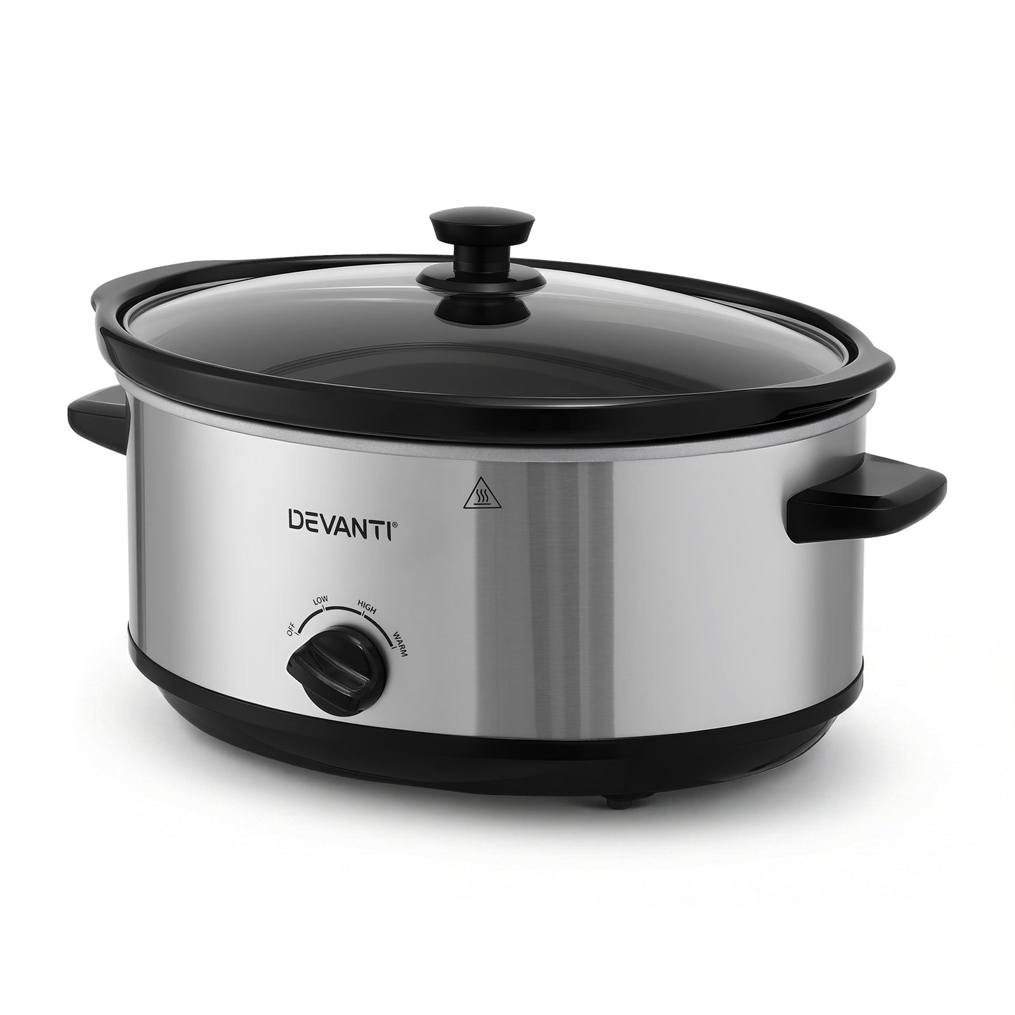 Devanti 6.5L Slow Cooker Electric Multi Cooker with 3 Heat Settings and Keep Warm Function