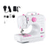 Devanti 12 Stitches Mini Sewing Machine for Beginners Portable Sewing Machine Kit with LED Lights
