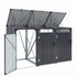 Giantz Bin Shed Triple Wheelie Waste Bins Storage Steel Garden Enclosure Grey
