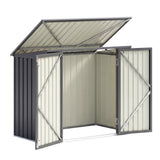 Giantz Garden Shed Wheelie Bin Storage Enclosure Outdoor Lockable Steel Cabinet