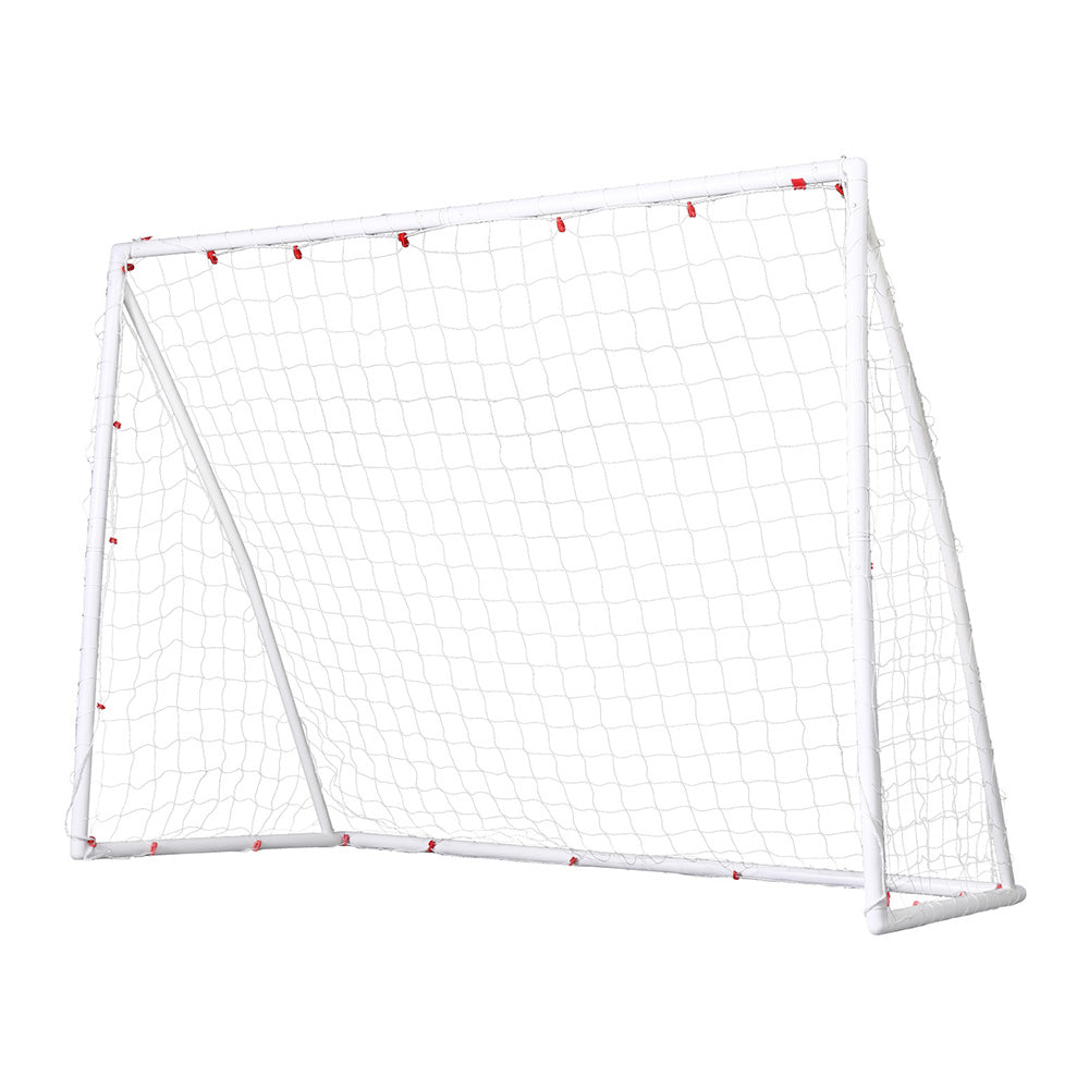 Everfit 8FT Soccer Football Goal Net UPVC Frame with PE Mesh Weatherproof Portable Goals for Backyard Training Competitive Play
