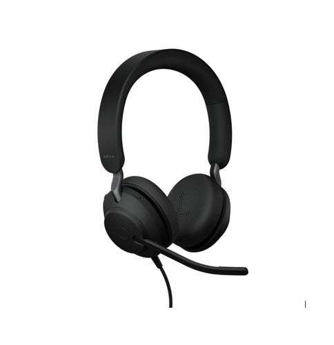 Jabra Evolve2 40 SE Wired USB-CA UC Stereo Headset, 360Â° BusyLight, Noise Isolationg Ear Cushions, 2Yr Warranty, Plug-and-play,3-Microphone Technology