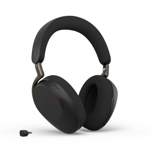 Jabra Evolve3 85 wireless UC headset, Bluetooth, Advanced ANC, 6 MEMS microphones, 120hr battery, USB dongle, Link390C BT, USB-C