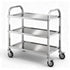 Cefito 3-Tier Stainless Steel Kitchen Trolley with Wheels 89X50X83cm