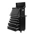 Giantz 15 Drawers Tool Chest Trolley Toolbox 2-in-1 Storage Black