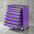 Giantz 7-Drawer Tool Chest Trolley Cabinet Toolbox Heavy Duty Garage Storage Organiser Purple
