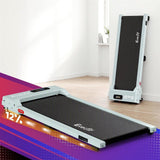  Everfit 3 in 1 Walking Pad Treadmill 12% Incline Under Desk Treadmills for Home Gym 38cm Belt Green