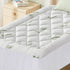 Giselle Bedding 5cm Pillowtop Mattress Topper 1000GSM Thick Soft Bamboo Cooling Pad for Back Pain Relief & Guest Bed, Washable Overfilled Cover with 45cm Deep Pocket King Single